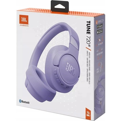 JBL Tune 720BT Bezdrátová sluchátka přes uši Fialová Bluetooth