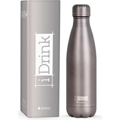 I Drink termoska metalická šedá 500 ml
