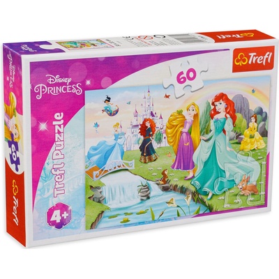 Trefl Пъзел Trefl от 60 части - Посрещнете принцесите (17361)
