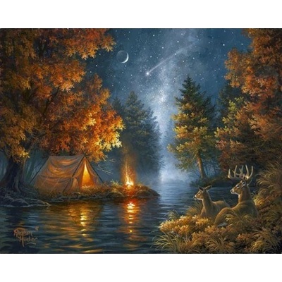 Figuered ART malování podle čísel STAN U JEZERA – Zboží Dáma