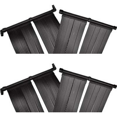 vidaXL Соларни панели за нагряване на басейн, 4 бр, 80x620 см (3079659)