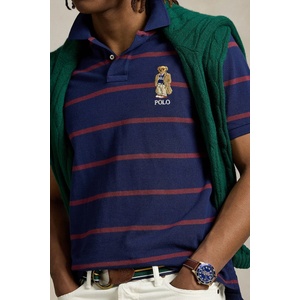 Ralph Lauren Памучна тениска с яка Sskccmslm24 Short Sleeve (710971839)