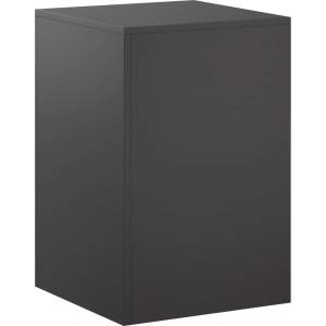 vidaXL Стойка за растения Черно 40 x 40 x 60 cm Стомана (8012530)