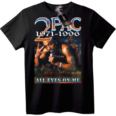 NOONEBRAND Тениска 2Pac 1971-1996 Всички Очи Върху Мен - XS, Black