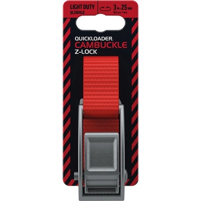 QUICKLOADER Upínací pás Cambuckle Z-lock, 3 m × 25 mm, 800 kg 42147