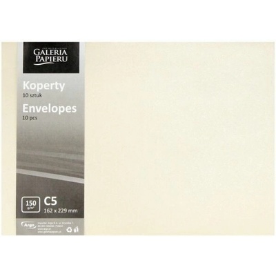 Ozdobné obálky Pearl - C5, 150 g/m2, perleťové, krémové, 10 ks