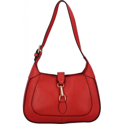 Elegantní dámská kožená crossbody Dagmar červená