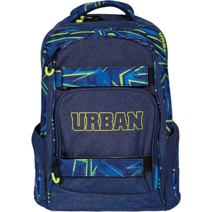 S-Cool Ученическа тийн раница s-cool анатомична urban green lines, 24 л