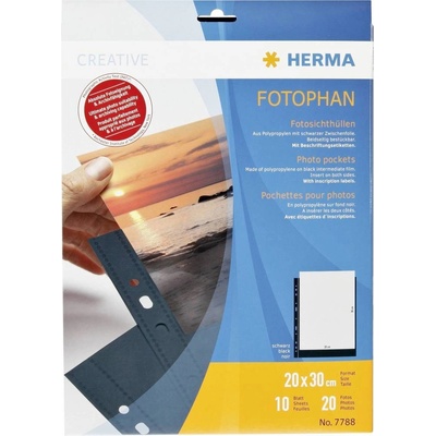 Herma fotophan 20x30 cierna 10 listov 7788