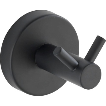 WENKO Матово черно стенна кука от неръждаема стомана Bosio - Wenko (24233100)