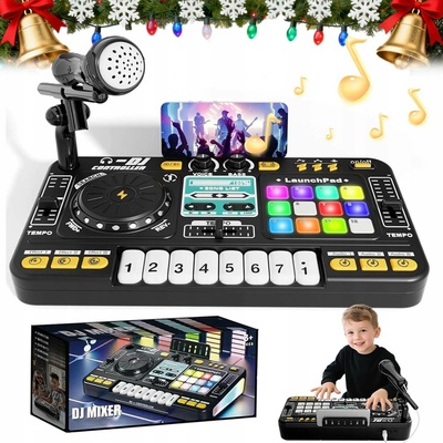 DJ mixpult pro děti s mikrofonem 8 kláves Bluetooth