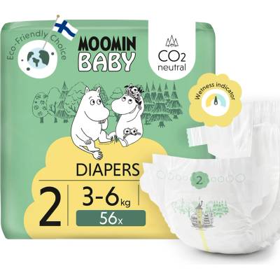 Moomin Baby eko 2 Newborn 3–6 kg 56 ks