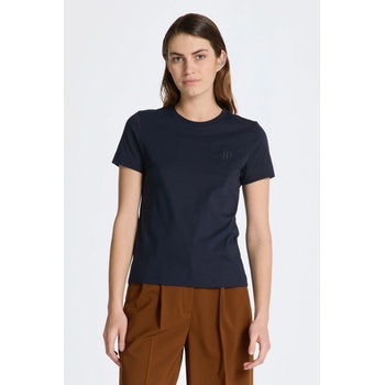 Gant REG TONAL SHIELD SS T SHIRT modrá