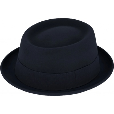 Plstěný klobouk porkpie Fiebig modrý klobouk