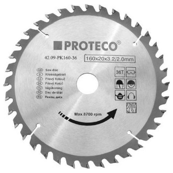 PROTECO pilový kotouč s SK plátky 115x1,8x22,2mm