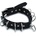 Kiotos Leather Collar Multi-D-Rings Black