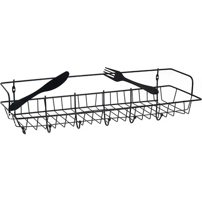 ЕТАЖЕРКА СЪС ЗАКАЧАЛКИ ЧЕРНО (14283)