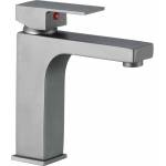 Inter Ceramic Едноръкохватков смесител за умивалник Inter Ceramic Yasmina, матово сив - Gun Gray (1008866GG)