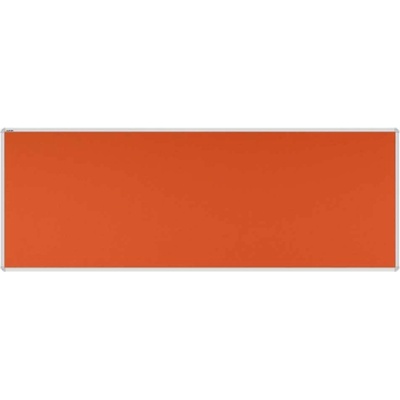 VMS VISION Stolový paraván EKONOMIK ekoTAB oblý roh 180 x 65 cm oranžový