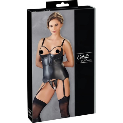 Cottelli Bondage Lesklý zdvíhač pŕs s putami