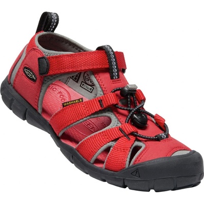 Keen Seacamp II Cnx Youth Jr racing red/gargoyle – Zboží Mobilmania
