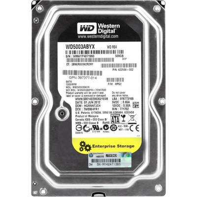 WD RE4 500GB, SATA, 7200rpm, 64MB, WD5003ABYX
