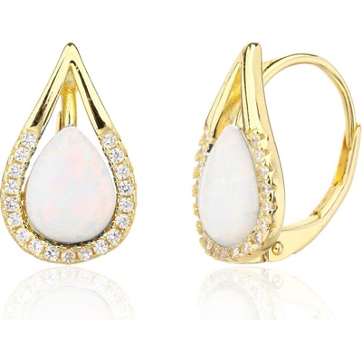 JVD Strieborné náušnice so zirkónmi SVLE3378XJ6GO00