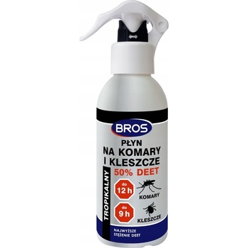 Bros Tekutina proti komárom a kliešťom 50% DEET 130 ml