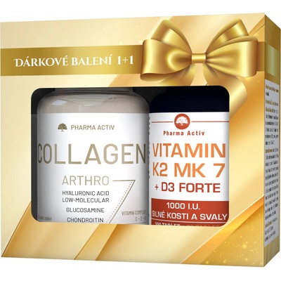 Pharma Activ Collagen Arthro 90 tabliet + Vit.K2 MK7 + D3 forte 125 tabliet