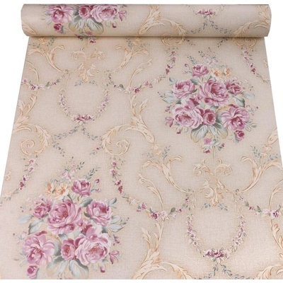 IMPOL TRADE ružičky s ornamentami Samolepiace tapety Samolepiace fólie 45 cm x 10 m