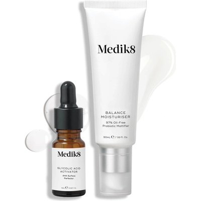 MEDIK8 Balance Moisturiser & Glycolic Acid Activator 50 ml + 10 ml