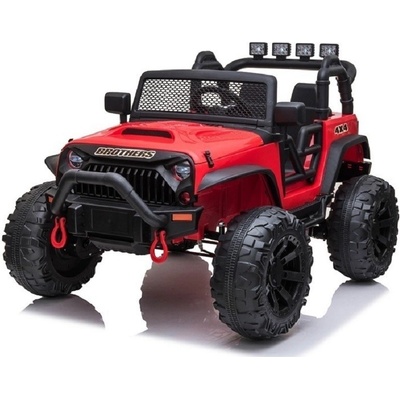 Brothers s 2,4G dvoumístný silný džíp 4x4 červená