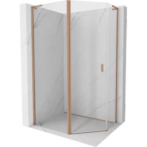 Mexen Mist L петостенна асиметрична душ кабина с отварящи се врати 100x80 см, (8A8L-100-080-65-00)