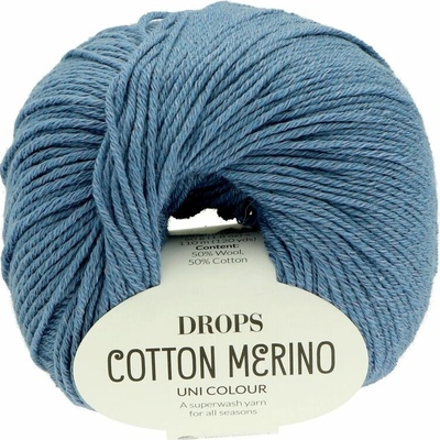 Drops Cotton Merino 16 jeans modrá
