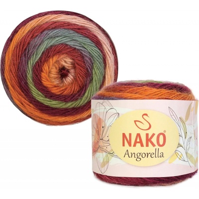 Nako Pletací příze Nako Angorella 87529 - oranžovovínová