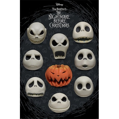 CurePink: | Plakát Disney|Nightmare Before Christmas|Ukradené Vánoce: Mnoho tváří Jacka (61 x 91,5 cm) [PP34685]