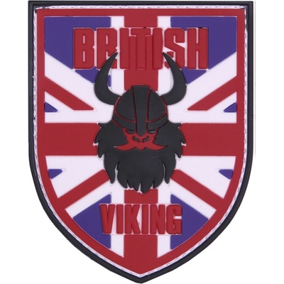 Gumová nášivka 101 Inc Viking vlajka Veľká Británia - farebná
