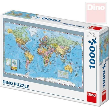 Dino Politická mapa světa 1000 dielov