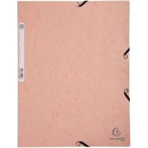 Exacompta Папка с каучук, с предварителен разрез, A4, EXACOMPTA, "Aquarel", корал 55527E (55527E)