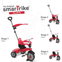 Smart Trike Breeze Plus TouchSteering s tlmičom a voľnobehom červeno čierna 10 mesiacov ST6151500