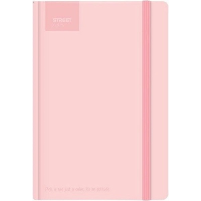Blok A5, 100l, 80g, linkovaný - Pastel Pink s gumou