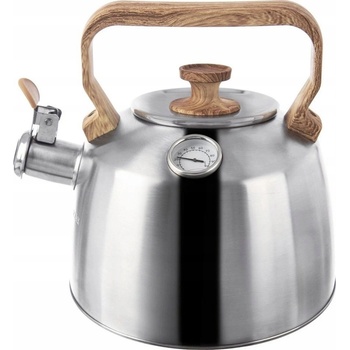 ORION Газова тенджера Orion за индукционни котлони със свирка, от неръждаема стомана, 3, 2 л (Ori_113521)