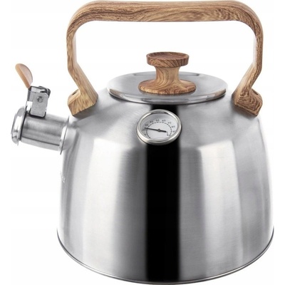 ORION Газова тенджера Orion за индукционни котлони със свирка, от неръждаема стомана, 3, 2 л (Ori_113521)