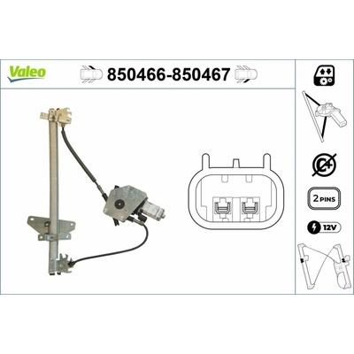 Mechanizmus zdvíhania okna VALEO 850466
