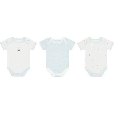 KikkaBoo Комплект бебешки бодита KikkaBoo Stripy Friends - 3 броя, 0-3 м (31110300020)