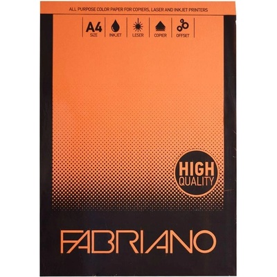 Fabriano Копирен картон, A4, 160 g/m2, оранжев, 50 листа (1535160007)