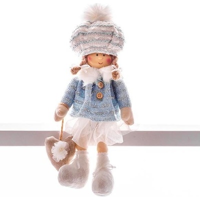 MagicHome Vánoční dekorace dětská modrá 22 cm