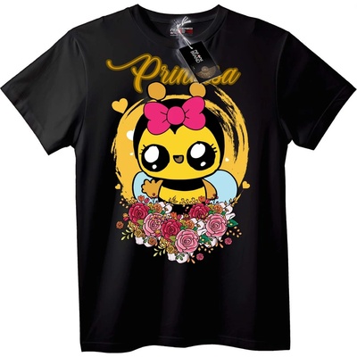 NOONEBRAND Тениска Пчелна принцеса - M, Black