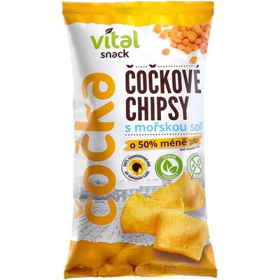 Vital Chips čočkové s mořskou solí 65 g