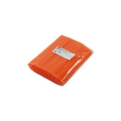 ECOFOL Plastové brčko Jumbo 25 cm oranžové opakovaně použitelné ideal pack 150 ks